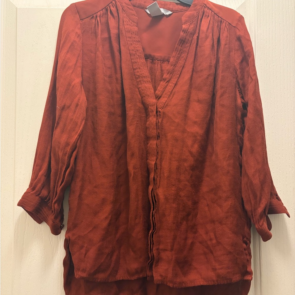 Women's burnt orange rust H&M Blouse